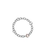 Lock Your Love ♡ Silver and Rose Gold Bracelet 