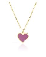 Fortuna necklace with heart in yellow gold