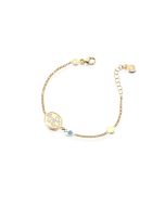 Proteggimi Bracelet in yellow gold with angel