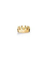 Lovetto ♡ Yellow Gold-plated Silver Ring with Swarovski