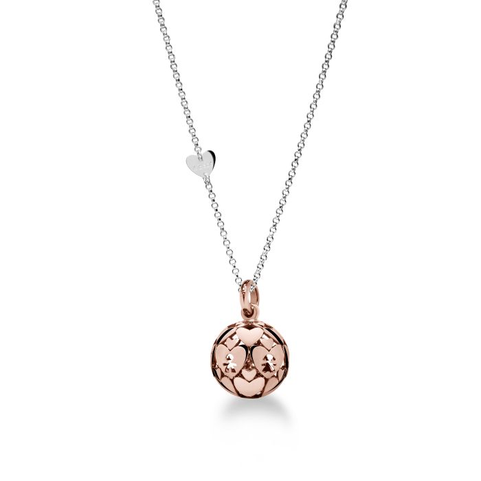 Le Bebé Collana Suonamore in argento placcato oro rosa