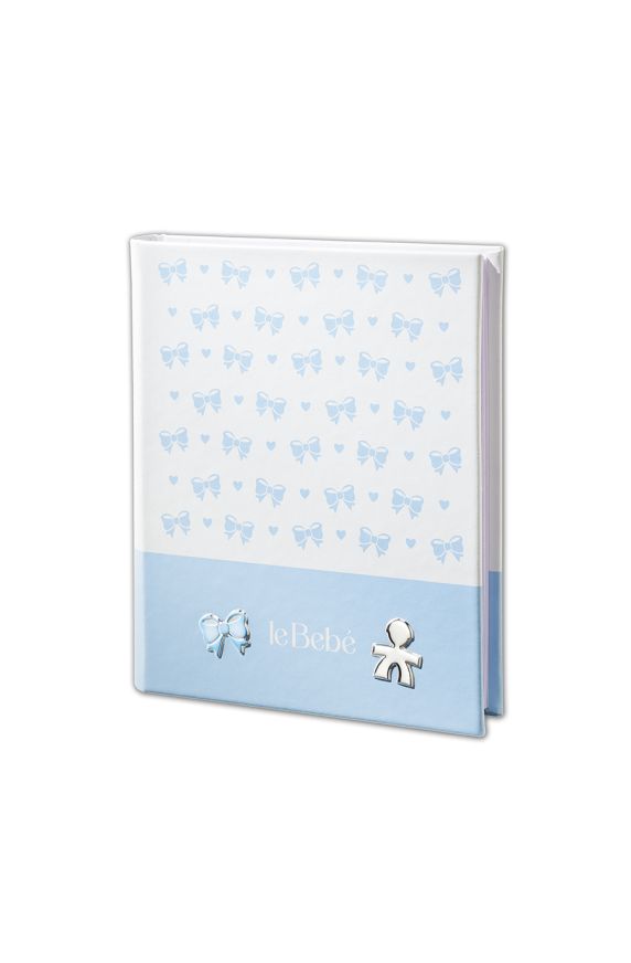 Photo album 20x25 cm with Boy silhouette and ribbon