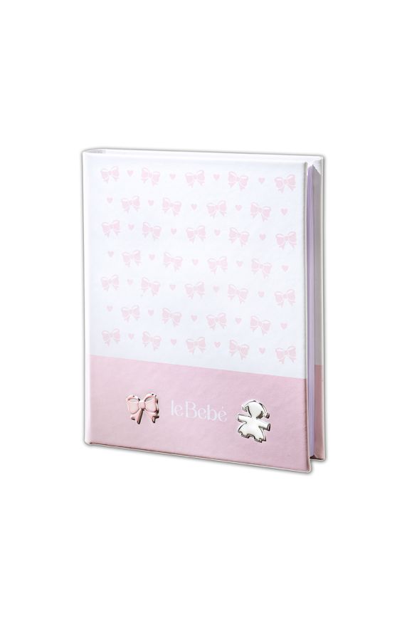 Photo album 20x25 cm with Girl silhouette and ribbon