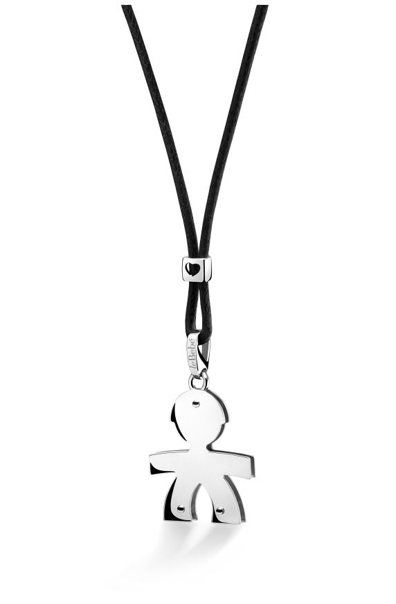 I Classici pendant with Boy silhouette in white gold