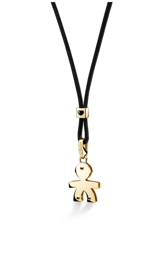 I Classici pendant with Boy silhouette in yellow gold