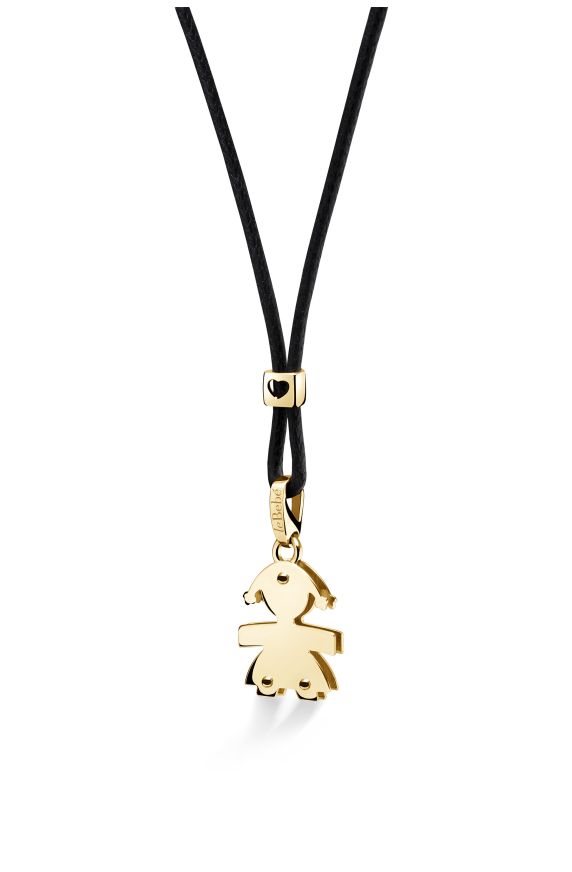 I Classici pendant with Girl silhouette in yellow gold 