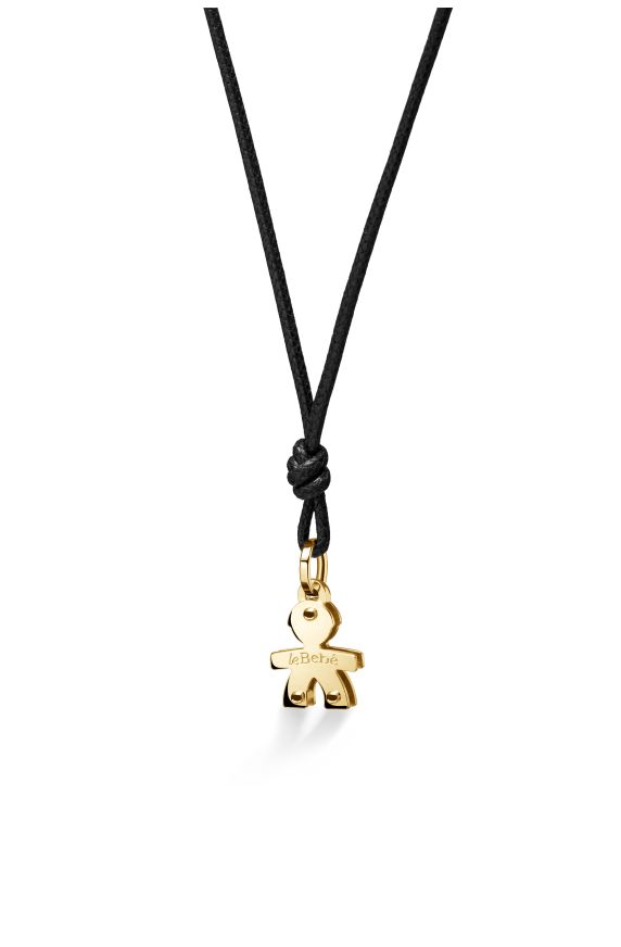 I Classici pendant with Boy silhouette in yellow gold 