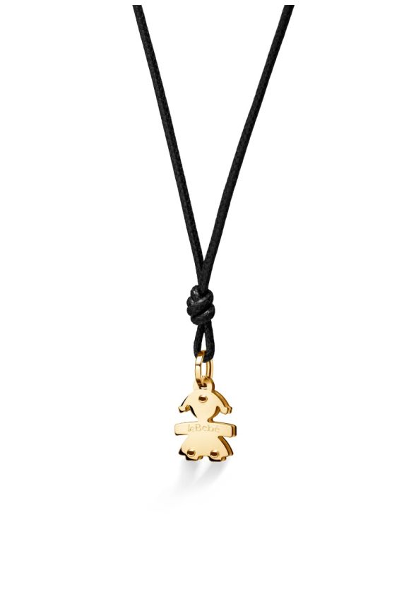 I Classici pendant with Girl silhouette in yellow gold