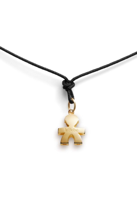 I Tesorini pendant with Boy silhouette in yellow gold