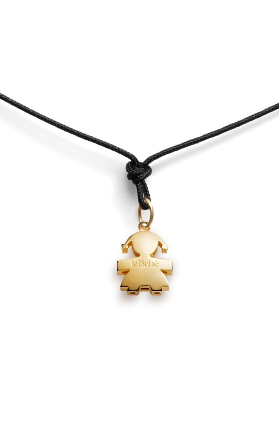 I Tesorini pendant with Girl silhouette in yellow gold