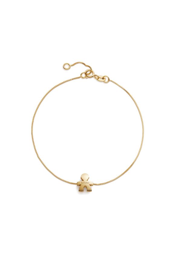 I Tesorini bracelet with Boy silhouette in yellow gold