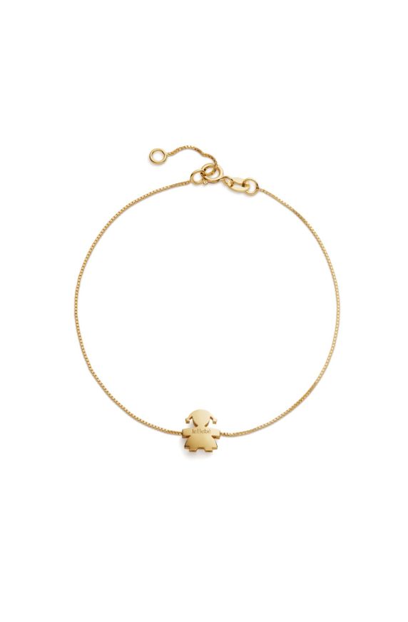 I Tesorini bracelet with Girl silhouette in yellow gold