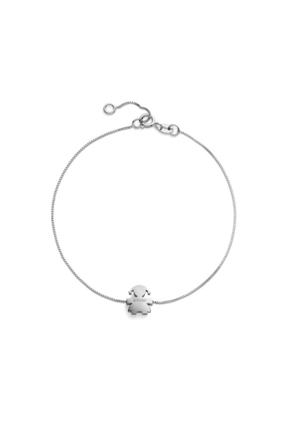 I Tesorini bracelet with Girl silhouette in white gold