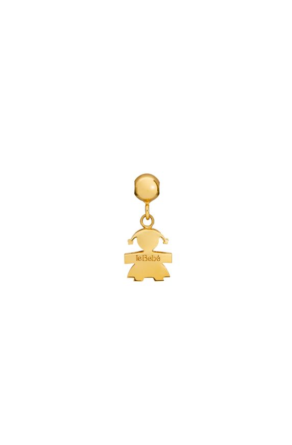 Charm I Tesorini Pop con sagoma bimba in oro giallo