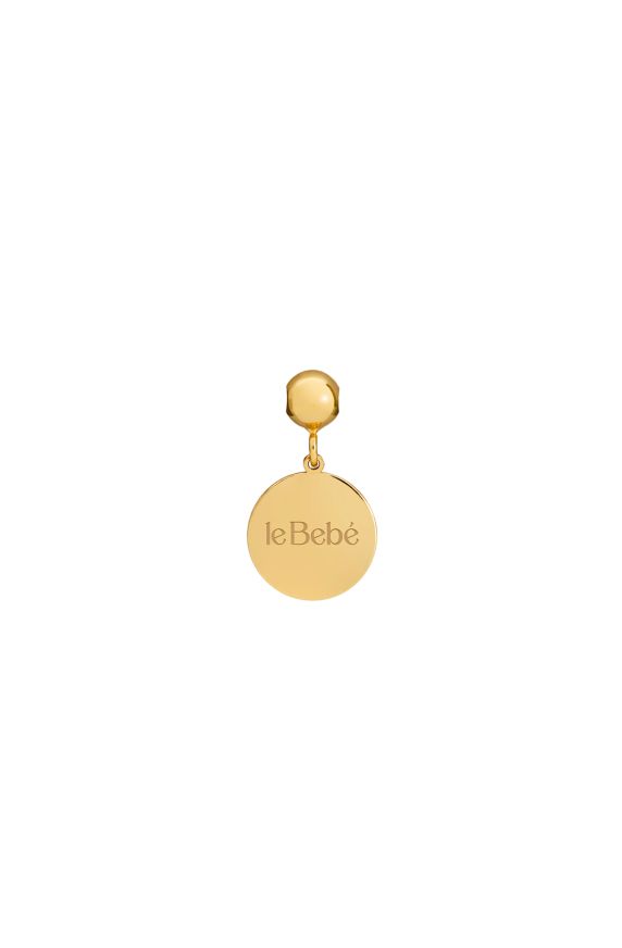 Charm I Tesorini Pop con targhetta tonda in oro giallo