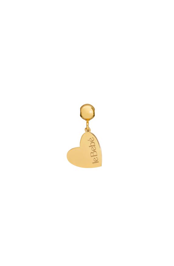 Charm I Tesorini Pop con targhetta cuore in oro giallo