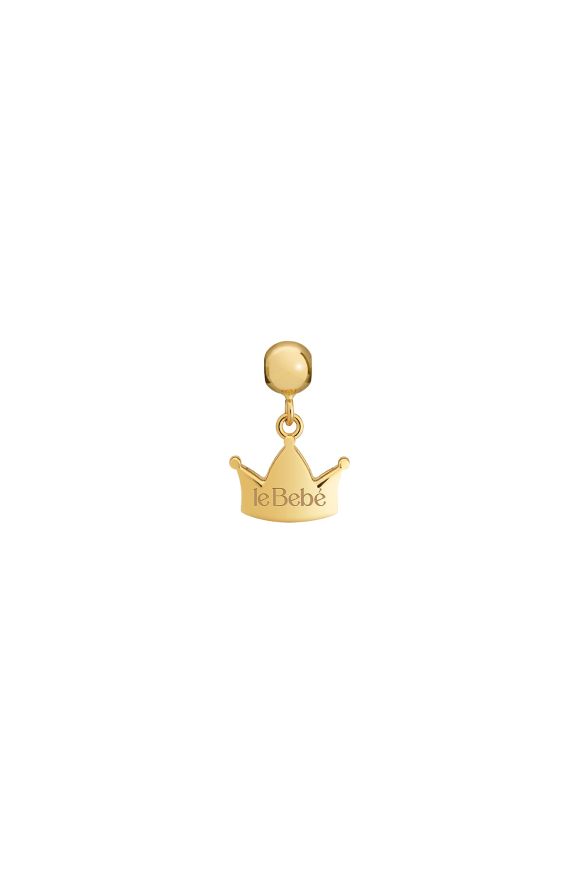 Charm I Tesorini Pop con sagoma corona in oro giallo