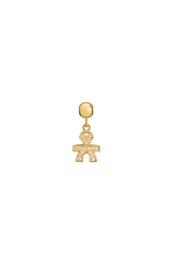 Charm I Tesorini Pop con sagoma bimbo oro giallo e diamanti