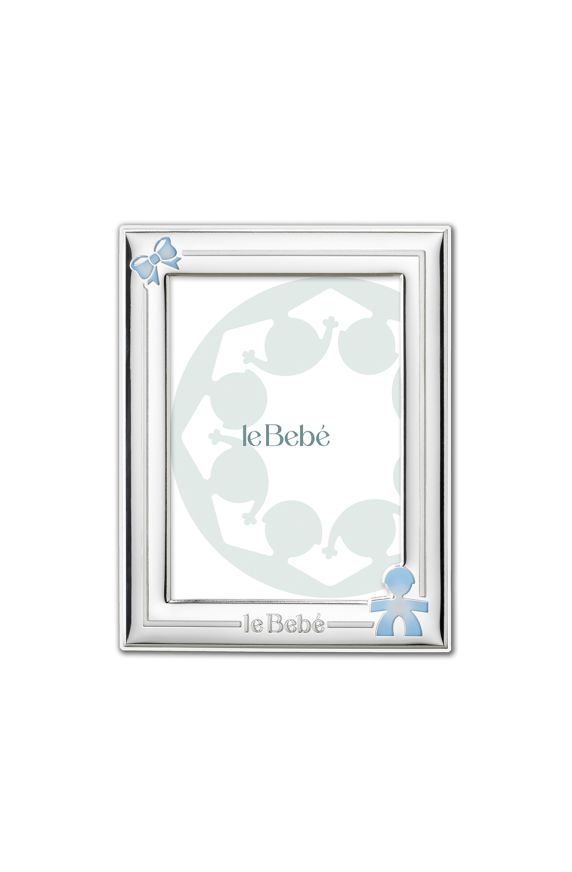Frame for photo 13x18 cm with Boy silhouette and ribbon