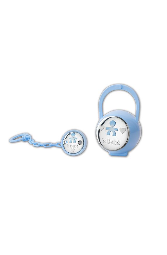 Pacifier case set with Boy silhouette