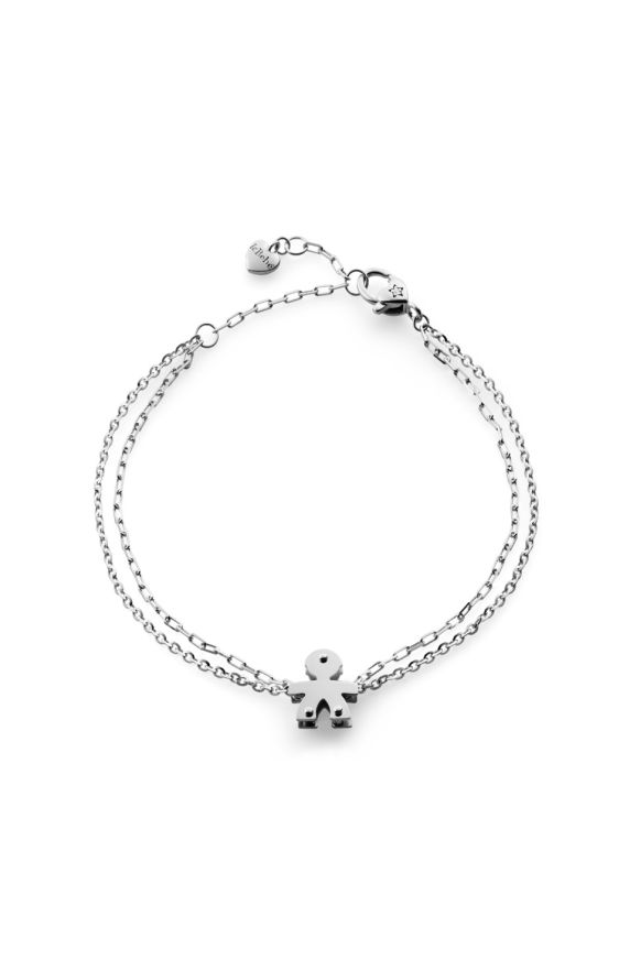 I Classici bracelet with Boy silhouette in white gold and diamond