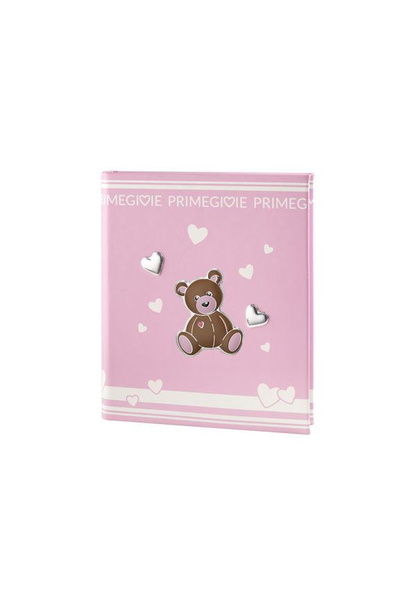Toys Photo album with pink Teddy Bear and heartss