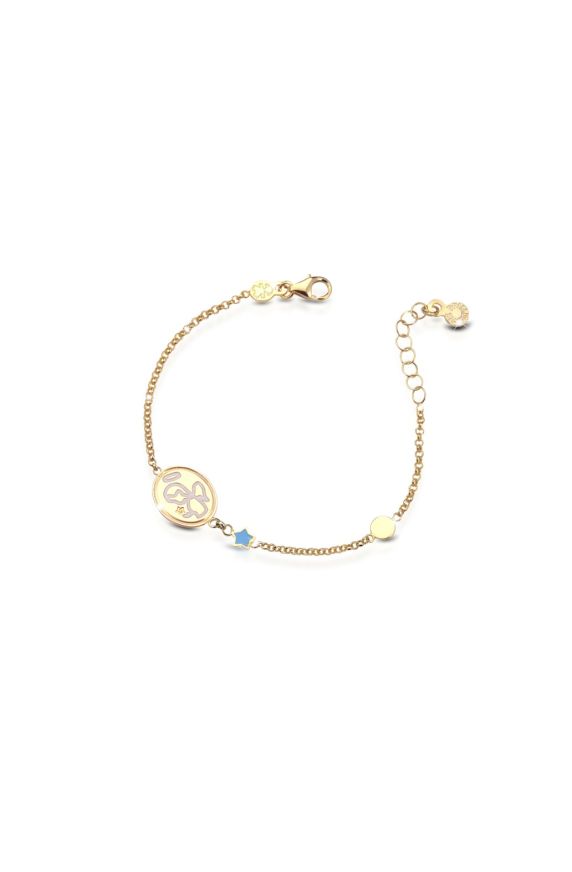 Proteggimi Bracelet in yellow gold with angel