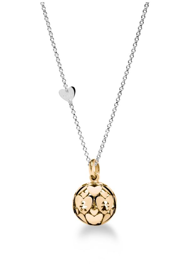 Collana Suonamore in argento placcato oro giallo
