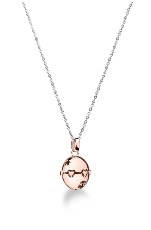 Suonamore Pendant in rose gold-plated silver
